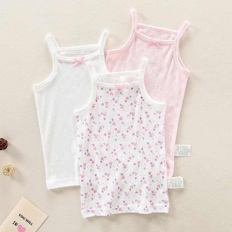 Verão meninas puro algodão estilingue estilo fino respirável meninas casa pijamas meninas bebê desenvolvimento roupa int