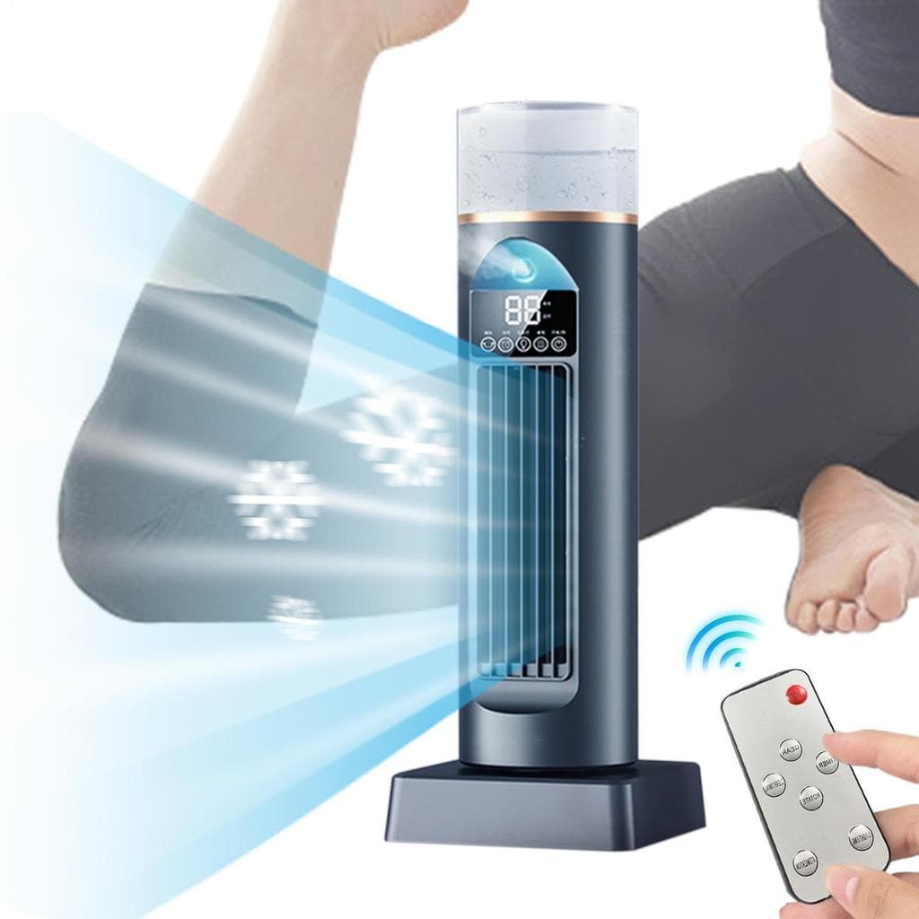 Ventilador De Ar Condicionado Sem Lâmina Velocidades Ajustáveis Umidificador Refrigeração Refrigerador De Espaço puiadmb