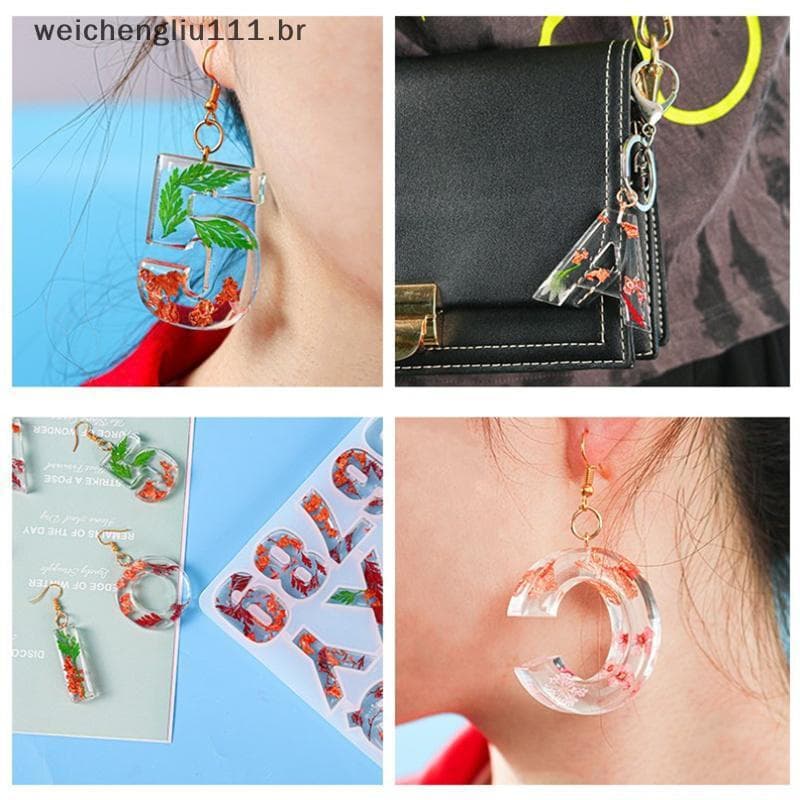 # weicheng Molde De Resina Epóxi De Cristal , Letra Do Alfabeto , Pingente , Fundição , Artesanato De Silicone .