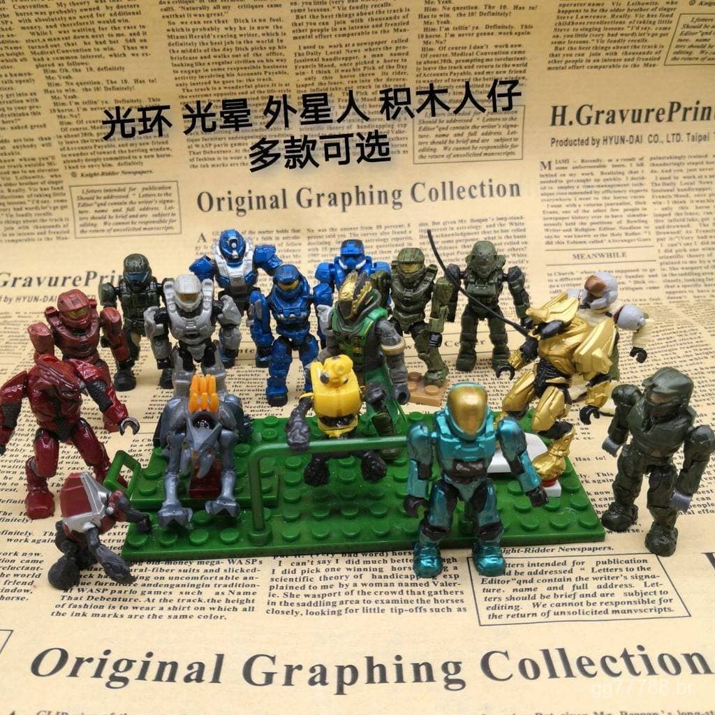 Bestseller Mega Bloks HALO Halo Master Chief, blocos de montar, figura de ação móvel, brinquedo com peças soltas CYXV