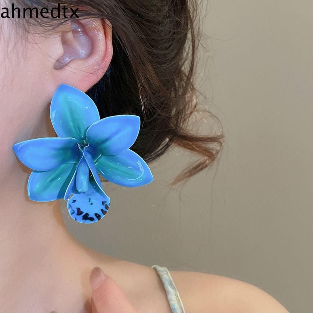 Brincos De Flor AHMEDTXB , Joias De Praia De Resina Epóxi , Simulada , Estilo Coreano