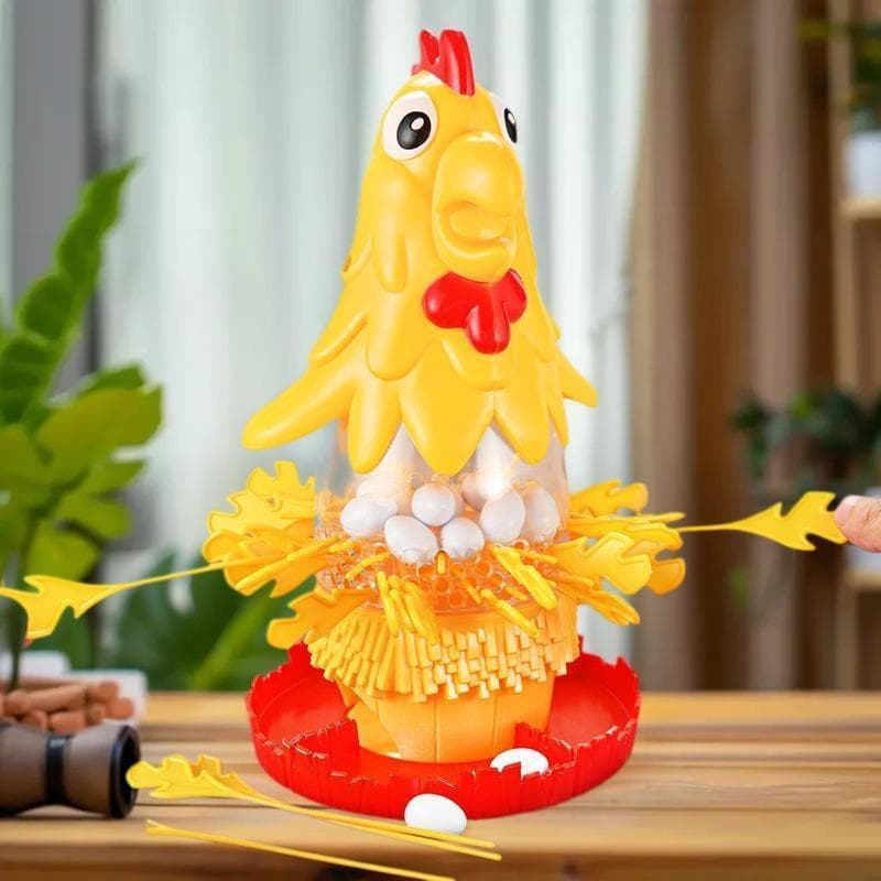 [baipestonop] 1 Conjunto De Brinquedos Infantis Com Gota De Ovo , Galinha Engraçada Que Põe Ovos , Cabelo , Jogo De Tabu