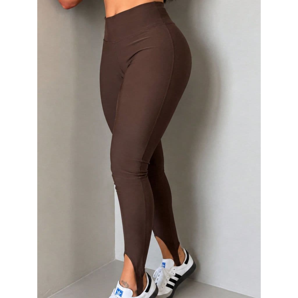 calça skinny feminina legging fusô pezinho cós alto suplex premium Poliamida cintura alta fitness outono inverno 020