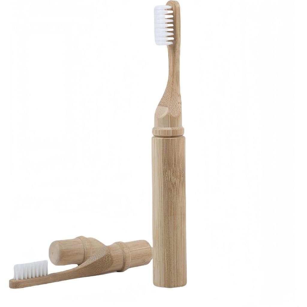 Folding Travel Toothbrush Bamboo Toothbrushes Case Holder Kit Portable Soft Bristle Travel Size Toothbrush with Bamboo H