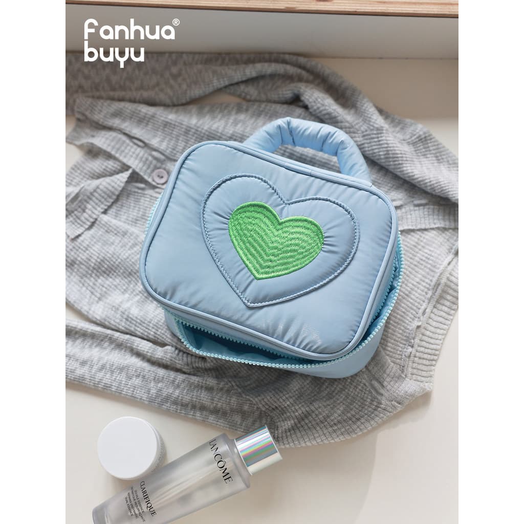 Fanhua sussurro zíper saco cosmético feminino portátil saco de armazenamento de grande capacidade Universal viagem saco