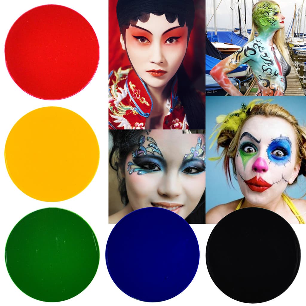 Opera Peking opera Facebook óleo cor bola camuflagem cor do rosto crianças pintura corporal Halloween maquiagem segura à