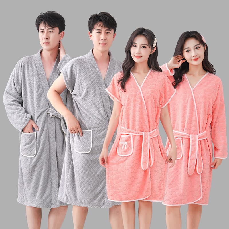 Toalha de banho 2025 novo estilo masculino adulto roupão Wearable de secagem rápida feminino casal estilo um par absorve