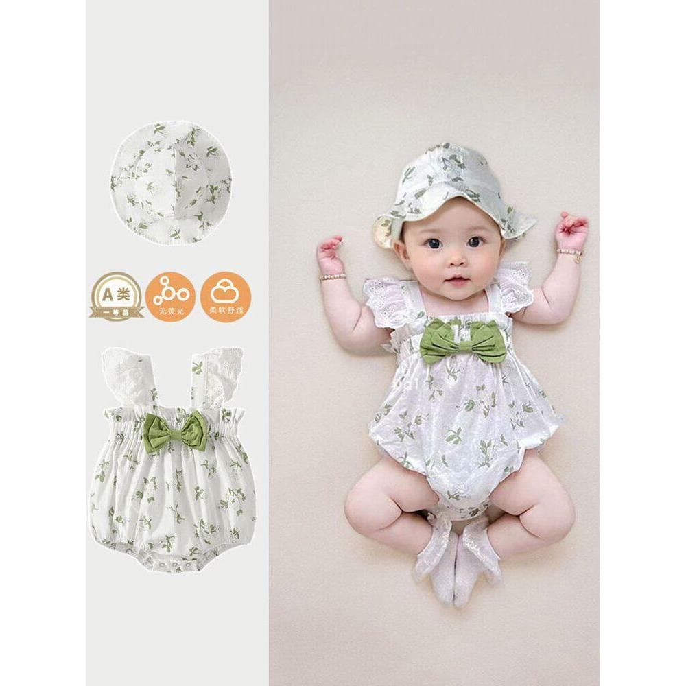 Feminino bebê roupas de verão macacão classe a puro algodão princesa moda roupas de bebê verão fino sem mangas triângulo
