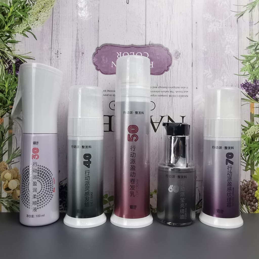 Action Pie Volumizing Curling Loção para Cabelo Loção Suavizante Sem Enxágue Cuidados com os Cabelos Óleo Essencial Hidr