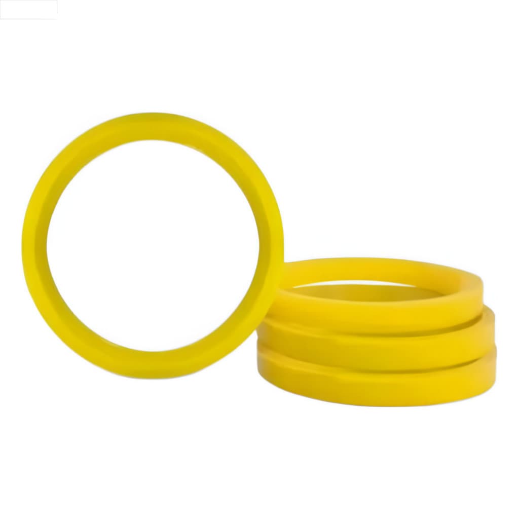 Jogo 4 Anel Centralizador Amarelo Fiat 71,90mm Amarelo