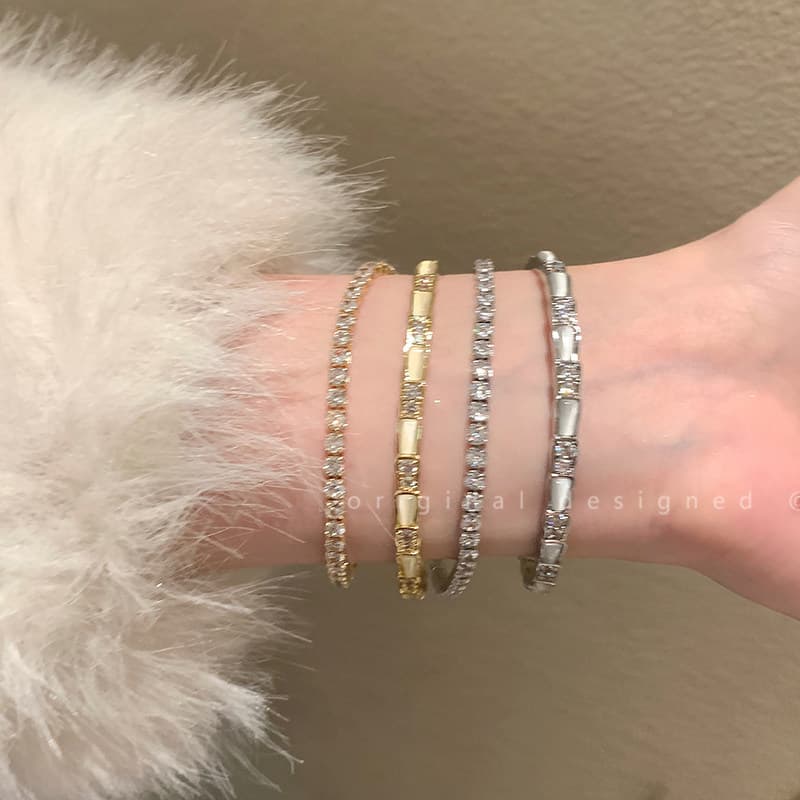 pulseira feminina pulseira Abertura de namoradas de venda quente para meninas de opala de bambu leve e luxuosa