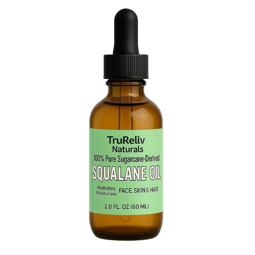 Squalane 100% puro, óleo facial de extrato vegetal, 2 onças, aplicável a todos os tipos de pele, hidratante, nutritivo