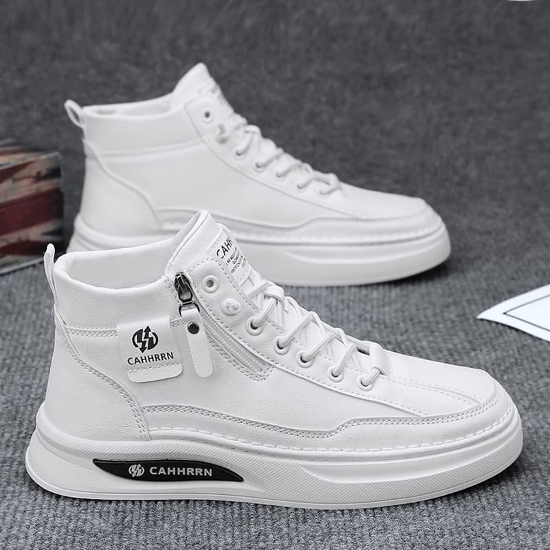 Sapatos masculinos de alta qualidade 2026 novo estilo na moda Casual esportes All-Match botas de couro masculino primave