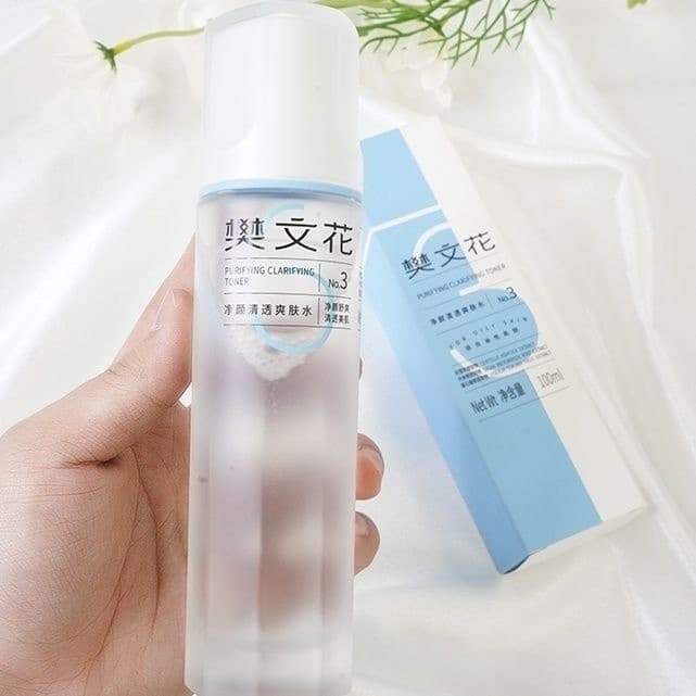 Ventilador Wenhua No. 3 água novo produto limpeza Toner claro hidratante limpeza controle de óleo remover Acne mulheres