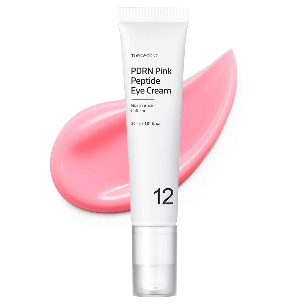 TOSOWOONGPDRN Sérum para Olhos com Peptídeos Rosa, Contém DNAD de salmão, Concentração de 5000 ppm, Fórmula anti-envelhe