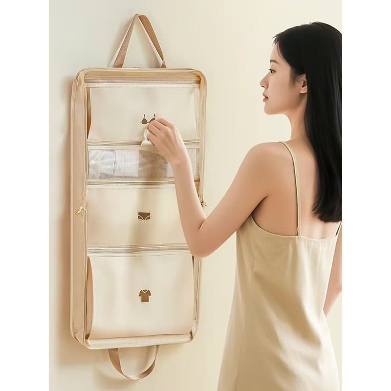 Luz de luxo negócios viagem roupa interior saco de armazenamento bagagem classificação organizador saco roupa interior m