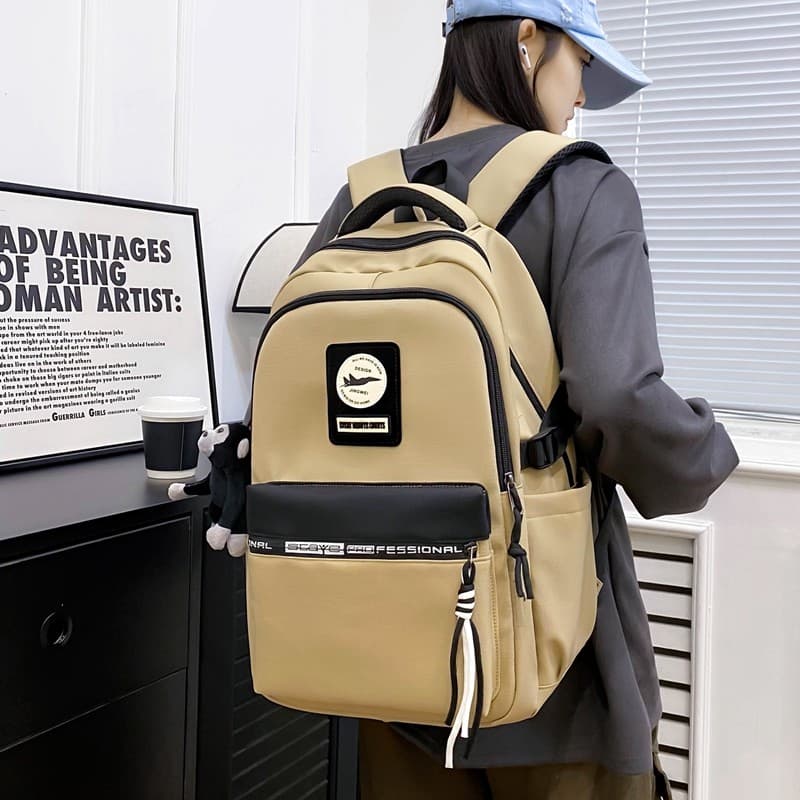 Mochila escolar masculina japonesa Casual All-Match mochila júnior escola secundária estudantes universitários mochila d