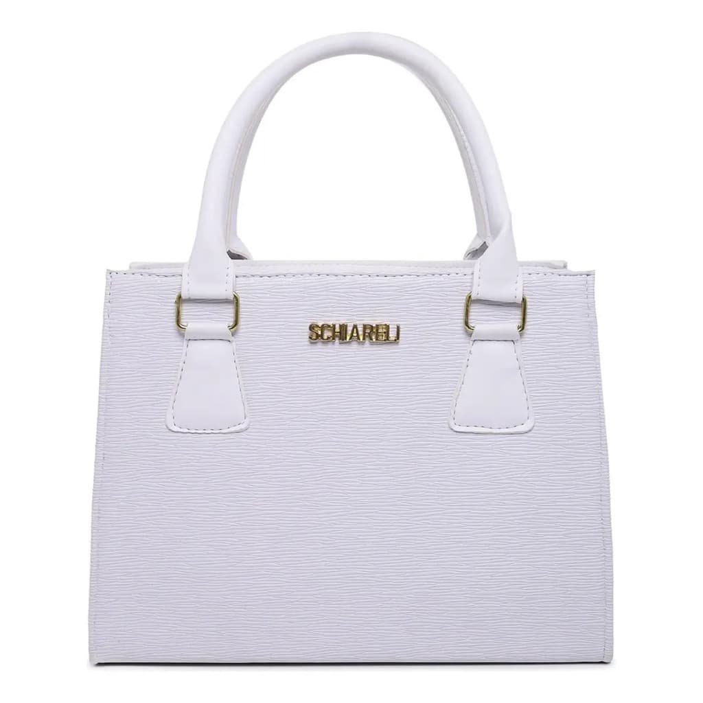 Bolsa Feminina De Mão Com Alça Transversal Removível Detalhe Dourado