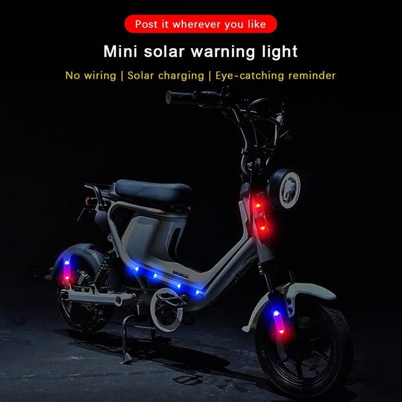 Mini LED Energia Solar Luz De Advertência Do Carro Noite Segurança Simulado Alarme Sem Fio Anti-Roubo Lâmpada De Cuidado