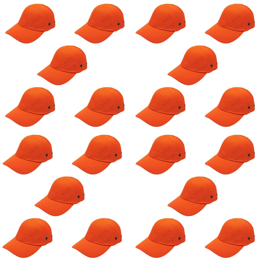 Bone com Capacete de Seguranca EPI Kit 20 Uni Obra Casquete Trabalho Protecao Resistente Reparo