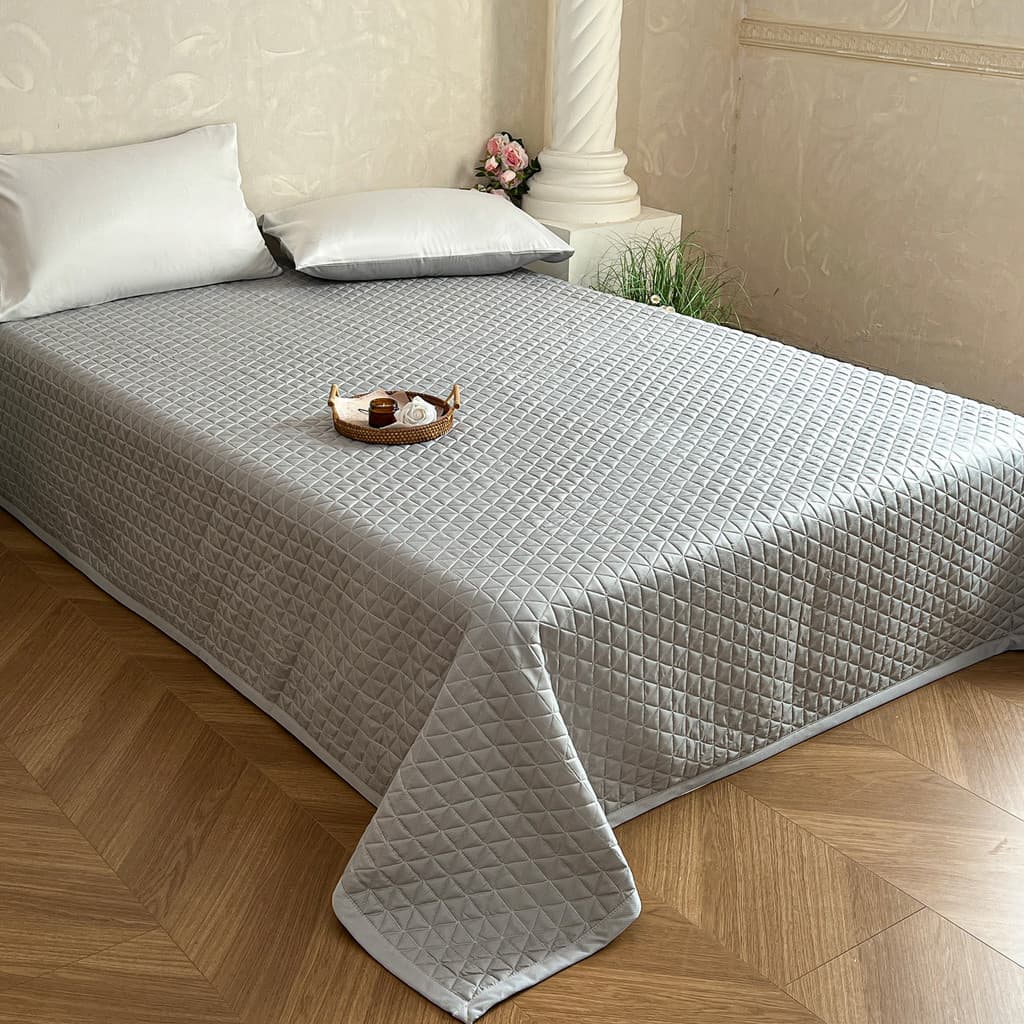 Verão engrossado acolchoado fresco gelo seda capa de cama única peça 2026 novo estilo Tatami folha colchão máquina laváv
