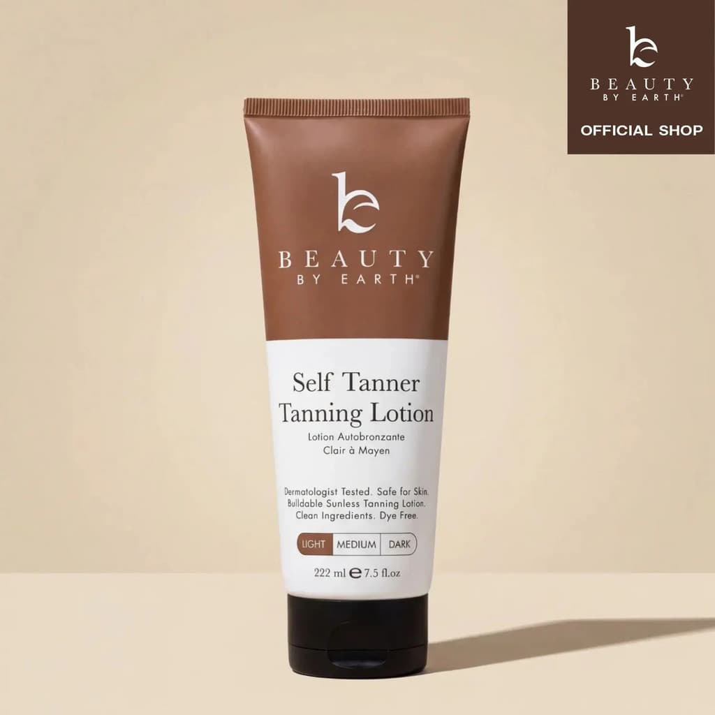 BeautybyEarthLoçãoAutobronzeadora para o Corpo - Bronzeado Gradual Sem Sol, Hidratante, Sem Manchas, Efeito Bronz