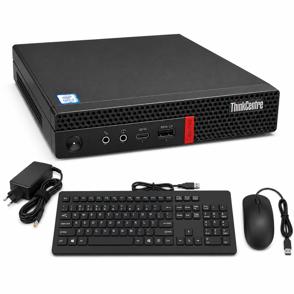 Mini PC Lenovo i3 8ª Geração 8GB SSD 128GB Win10 Pro
