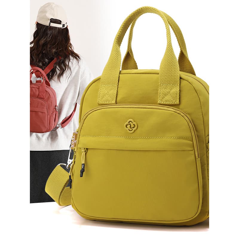 Rosa novo estilo multifuncional bolsa leve All-Match um ombro saco do mensageiro mãe viagem leve mochila pequena