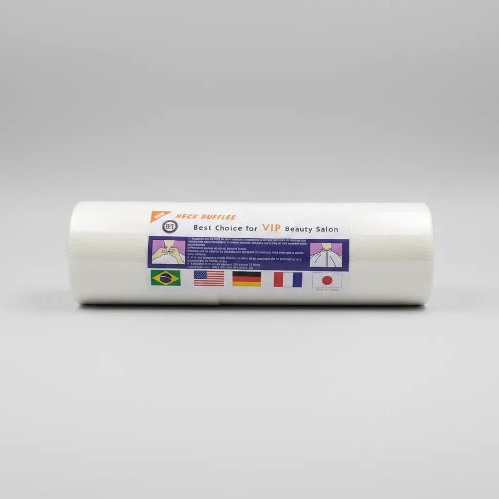 Gola Papel Descartável Para Corte De Cabelo - KIT 5 Rolos Profissional