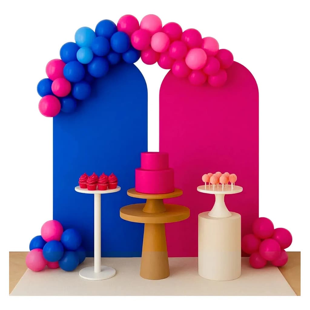 Capa Para Painel Romano Decoração De Festa Para Aniversario 2m X 1m - Marrom/bege