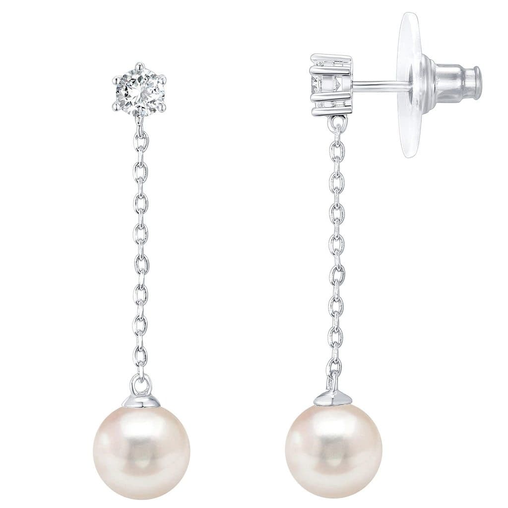 Brincos Elegantes e Luxuosos com Imitação de Pérolas e Franjas de Strass para Mulheres, Acessórios de Orelha de Alta Mod