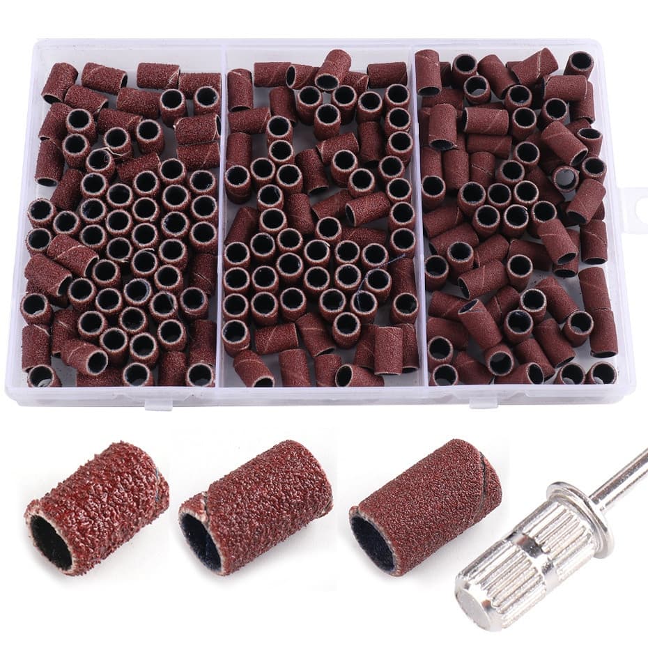 Faixas De Lixa Para Máquina Elétrica De Manicure 180/120/80 Lixa Para Unhas Conjunto De Ferramentas Para Pedicure