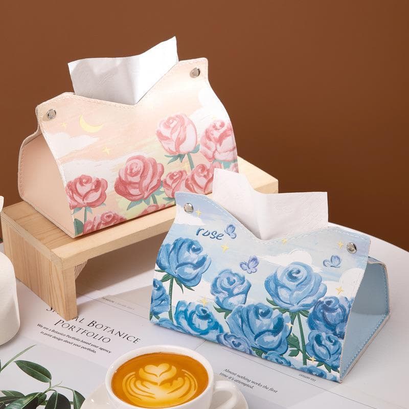 Luz estilo de luxo caixa de papel sala de estar casa Desktop caixa de armazenamento de papel jantar caixa de tecido pint