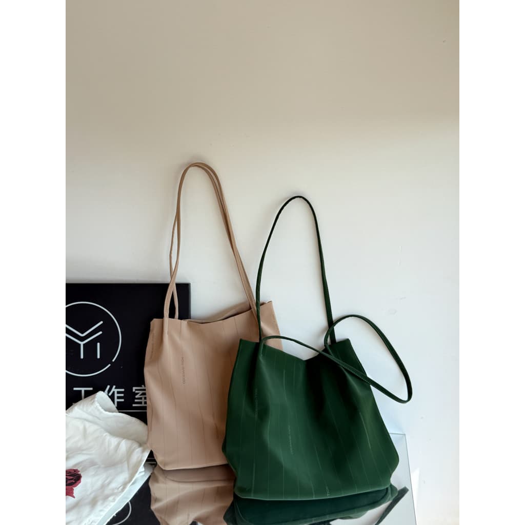 MY Tote Bag Pequena Tote Nicho Leve Estilo Preguiçoso Bolsa de Ombro Simples All-Match Bolsa de Ombro Portátil Moderna