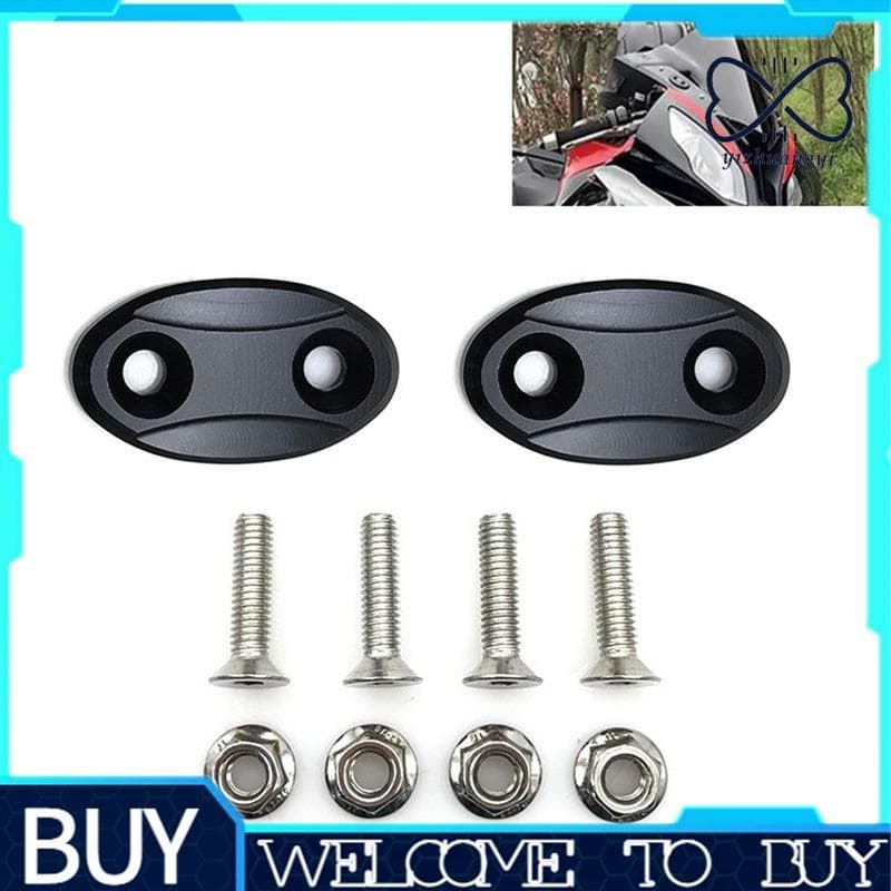 Bloco De Motocicleta Fora Da Placa Espelho Retrovisor Buraco Capa Para S1000RR 2009-2019 R1 2007-2014 Peças Preto