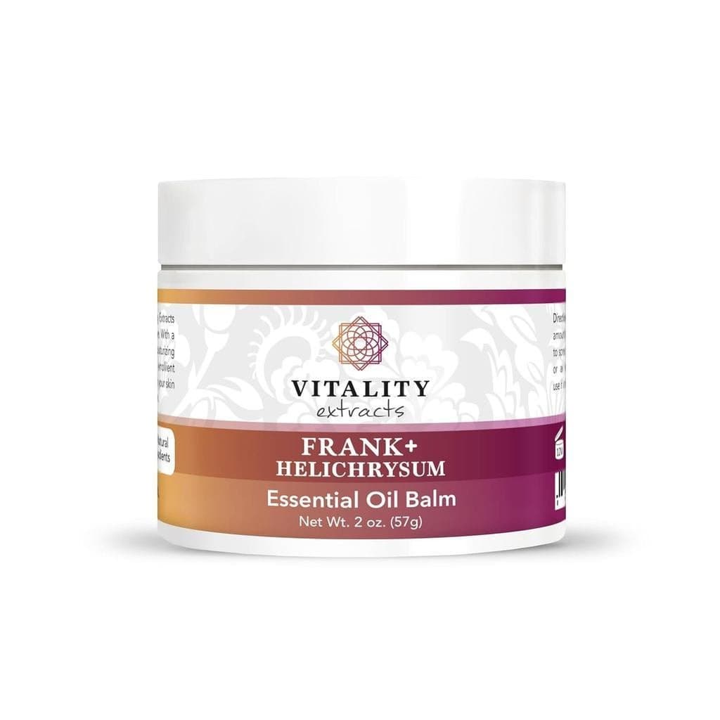 Essência de Vitalidade Frank+Cypress Balm-2oz, Olíbano, Cipreste, Efeito Calmante Completo, Menta, Pomada 8EQU
