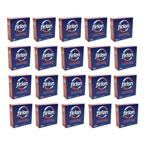 Kit 20 Fita Veda Rosca 12mm X 25 Metros Firlon Branco