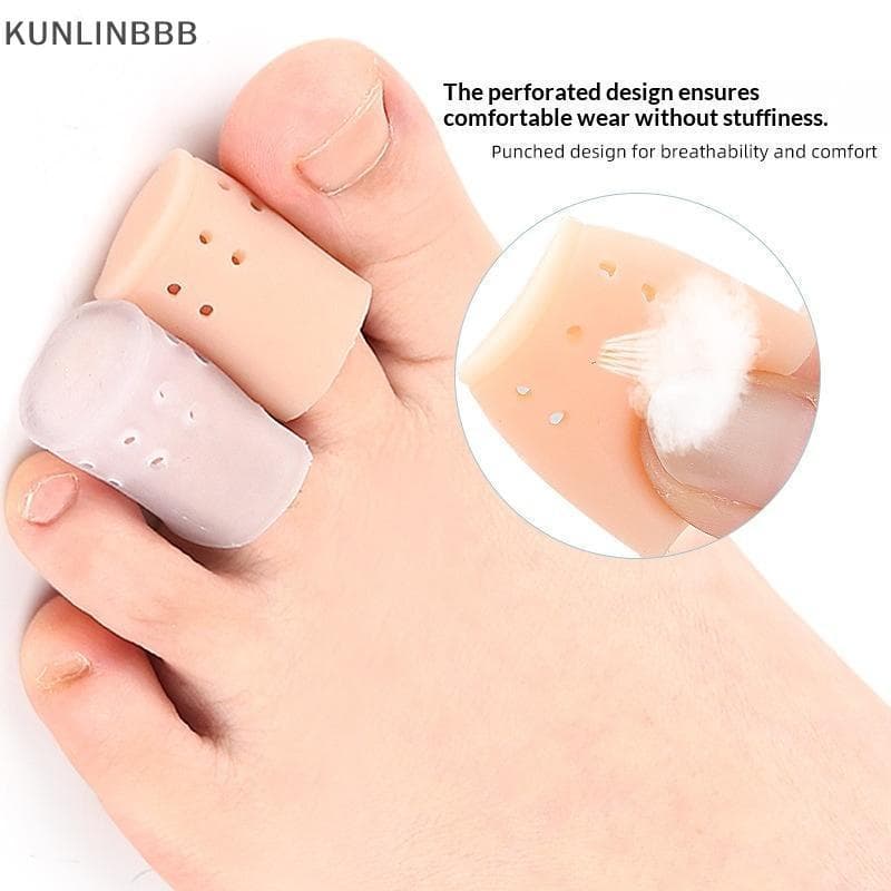 KUNLINBBB 2 Pçs SEBS Mangas Protetoras De Dedo Do Pé Com Furos De Ar Anti Fricção Para Caminhar Correndo Evitar Bolhas I