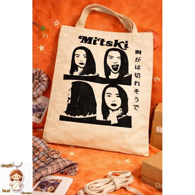 Ecobag Mitski Art Indie  Bolsa Sustentáve Estampa Exclusiva