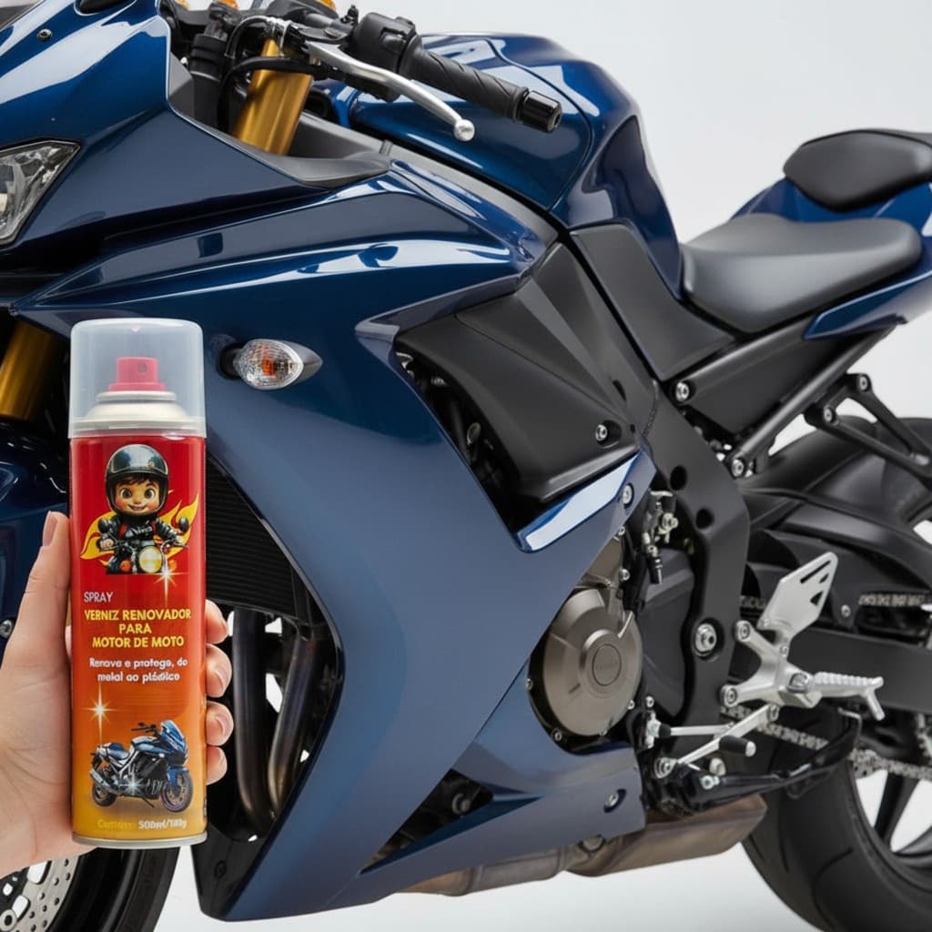 Verniz Renovador Motor e Carenagem TudoQ 300ml 180g Honda Moto