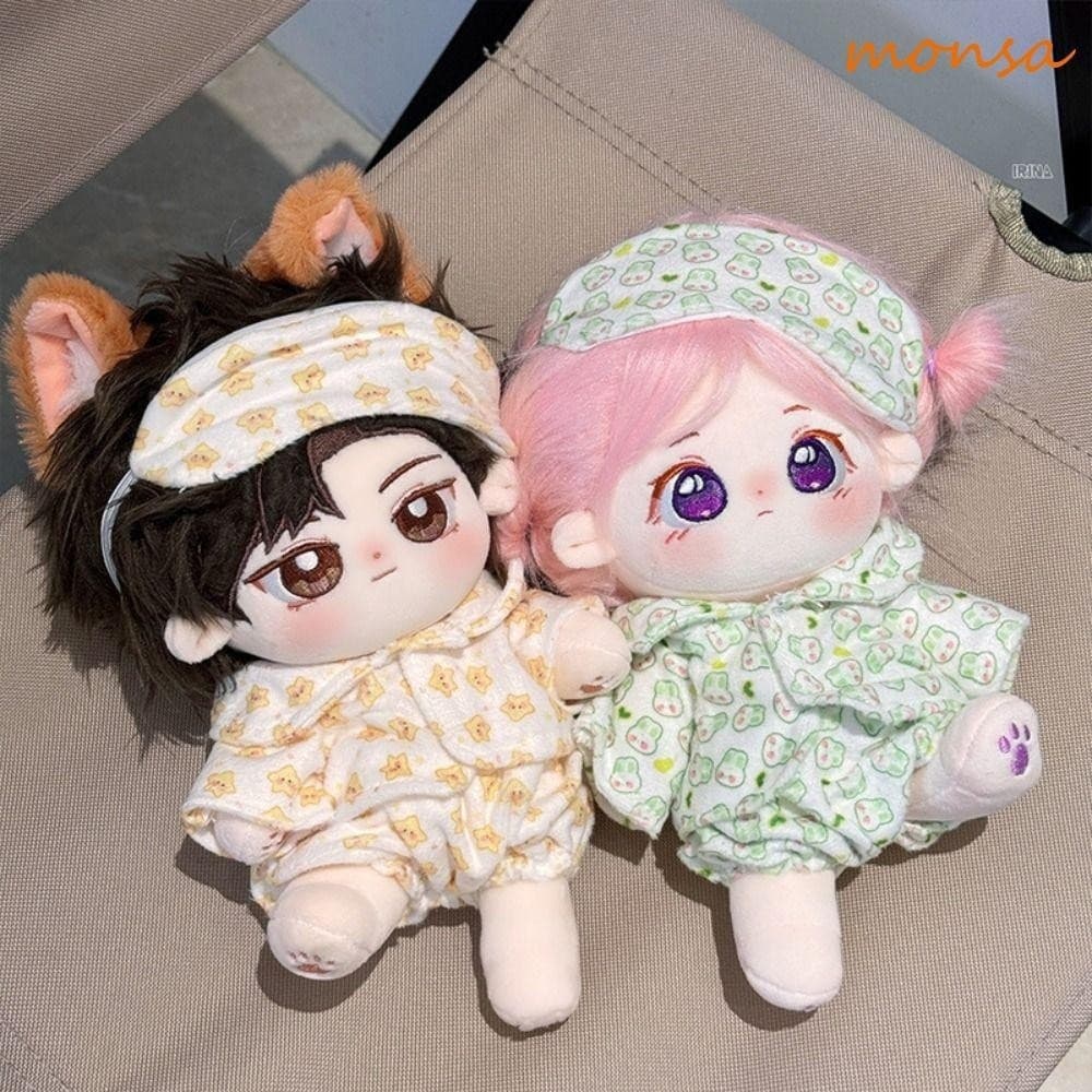 MONSA Cotton Doll Clothes , Roupa De Boneca De Algodão Para Dormir Olhos Doce Pijama Vestir 20cm Sem Atribuição De Troca