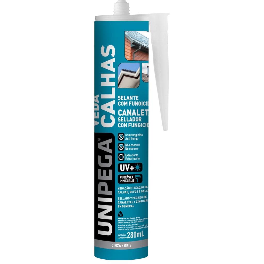 Veda Calha Unipega Cinza 280ml / 260g