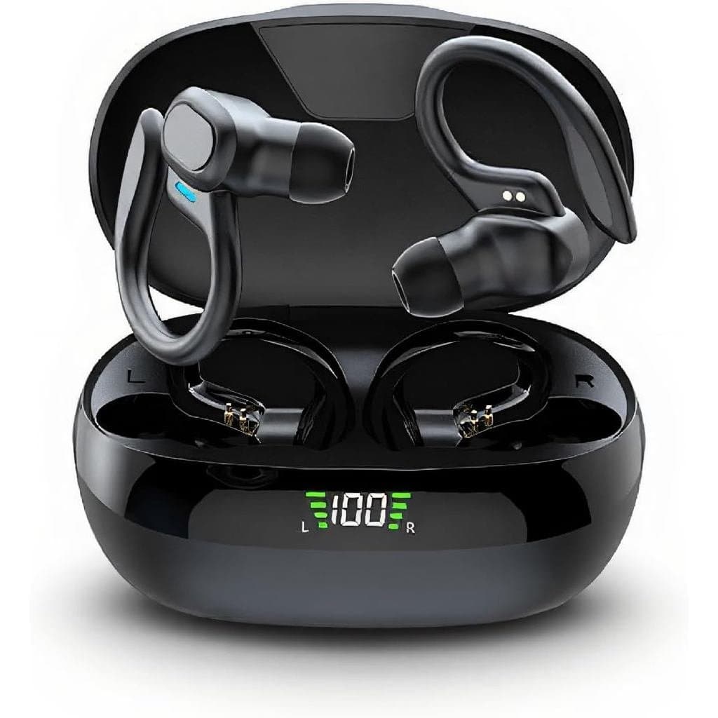 Fones De Ouvido Bluetooth , Cancelamento De Ruído Inteligente Esportivos Com Som Surround Estéreo 4D , Fone Cabo De Dado