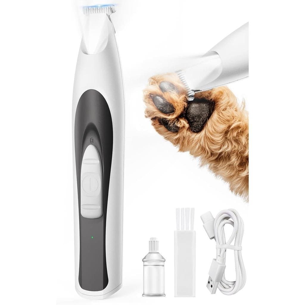 oneisall Aparador De Pata De Cachorro De Baixo Ruído Com Luz LED , Para Cães E Gatos Lâmina De Largura De 0.8 Polegadas/