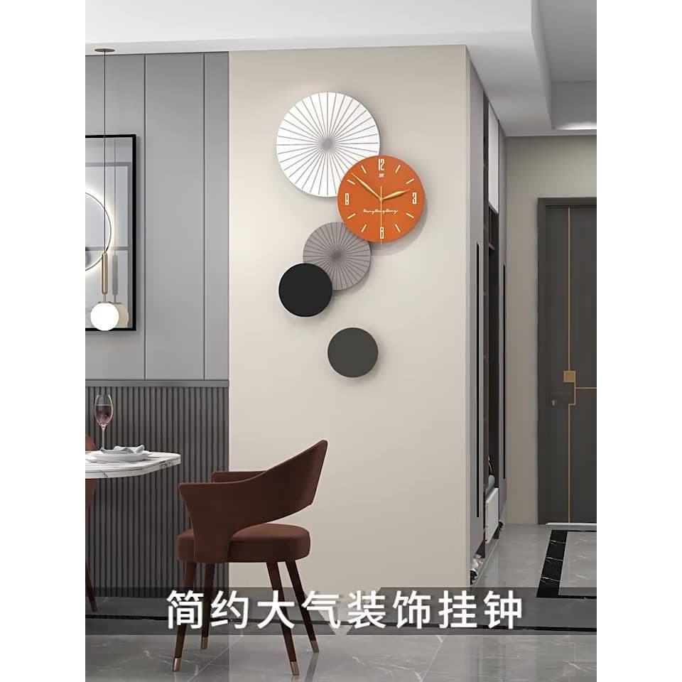 Relógio de parede para sala de estar, luz moderna, luxo, fundo de TV, criativo, decoração, restaurante, entrada, casa, m