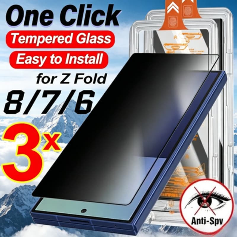 1-3 Unidades Protetor De Tela Anti-Espião De Instalação Sem Poeira Para Samsung Galaxy Z Fold 8 Wide Ultra Fold8 Fold8 8