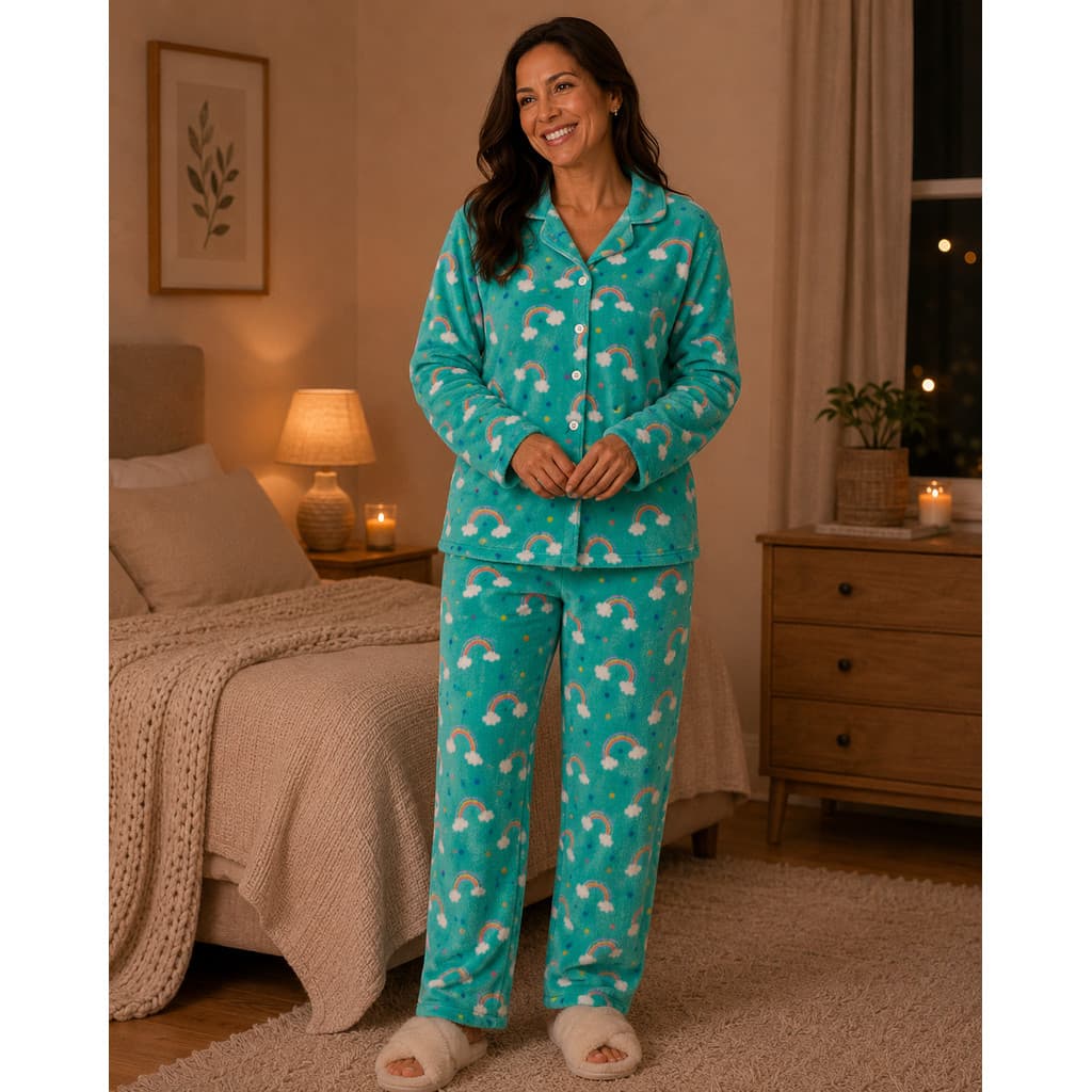 Pijama Americano Comfy Estampa 91 Arco Íris