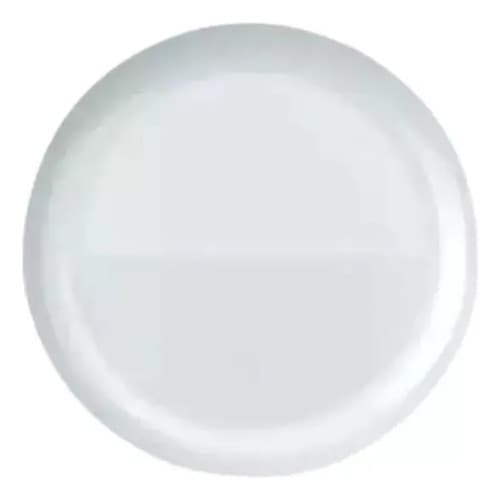 Jogo Prato Raso Opaline Nadir Vidro Blanc 27cm - Kit 6