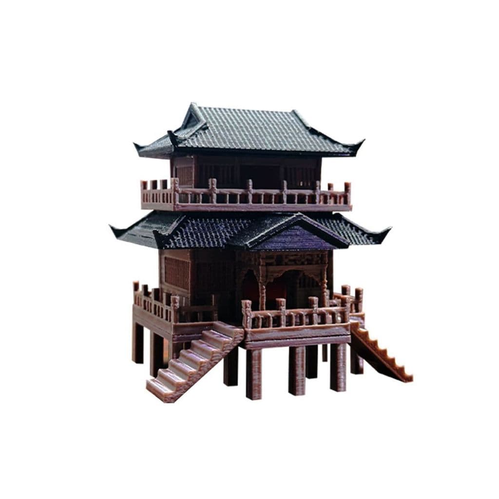 Tanque de peixes Micro paisagem paisagismo casa novo estilo simulação estilo chinês pendurado pé escadas pátio decoraçõe