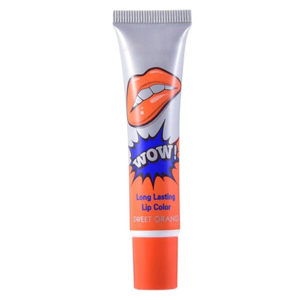 Batom Líquido Matte Impermeável de Longa Duração, Batom de Longa Duração, 5 Cores à Escolha, Laranja